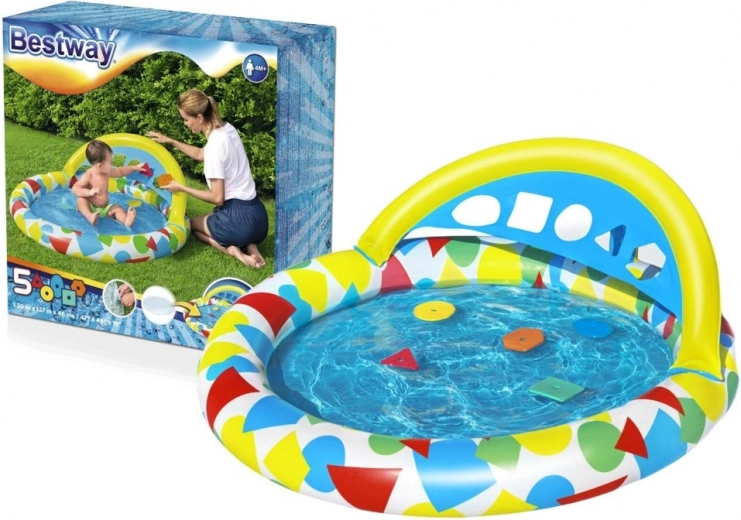 Laste bassein BESTWAY Splash & Learn varikatuse ja kujunditega