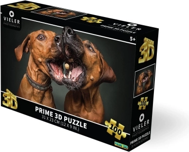3D pusle koertega 100 tükki