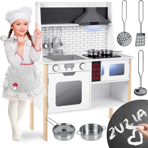 RICOKIDS RC-846 Wooden Interactive Play Kitchen