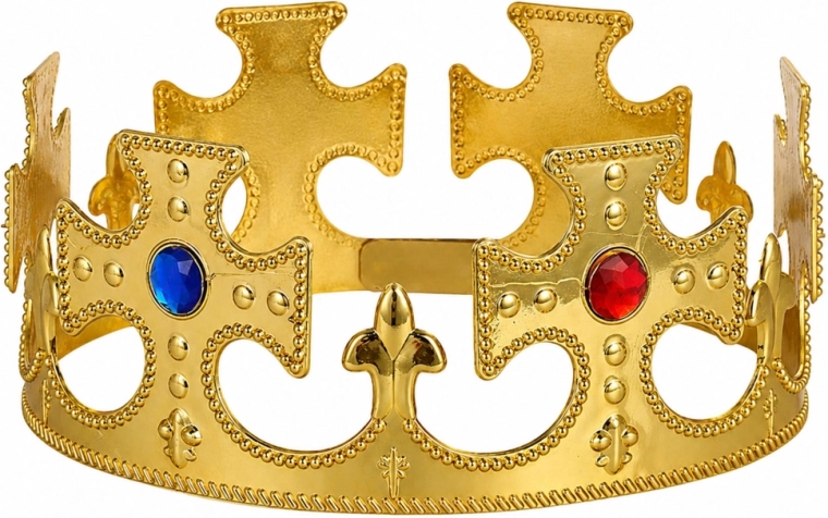 Gold royal design with gemstones