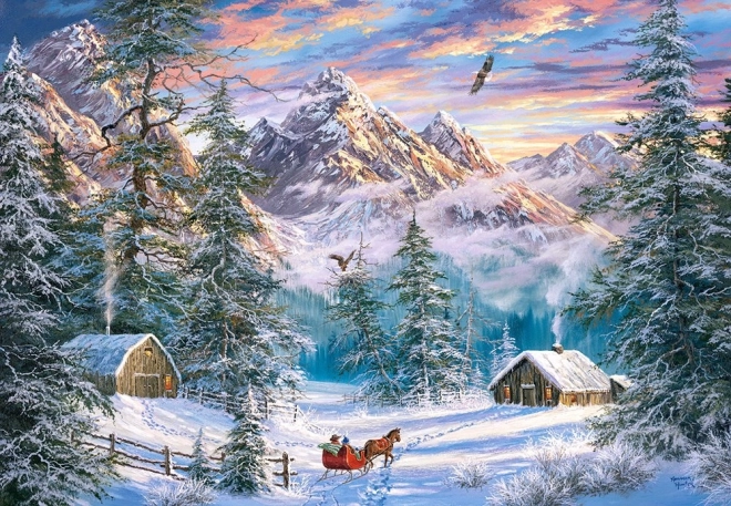 Puzzle 1000 pieces Winter in the Mountains