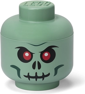 LEGO storage head – green skeleton