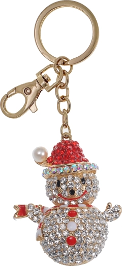 Golden Snowman Keychain