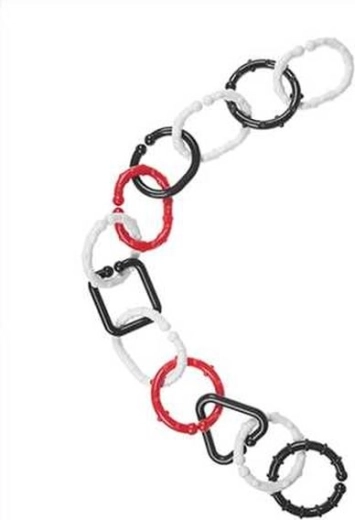 Baby linking rings black & white, 12 pcs