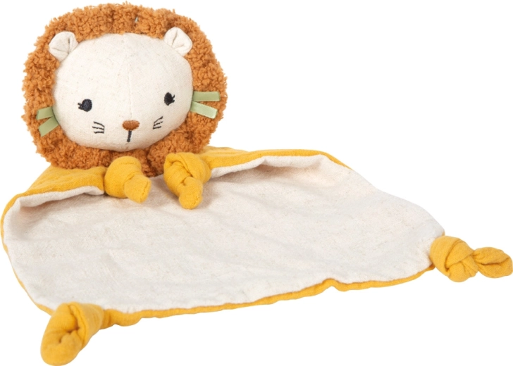 small foot muslin lion lovey for babies