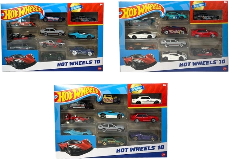 Hot Wheelsi autode komplekt 10 tk