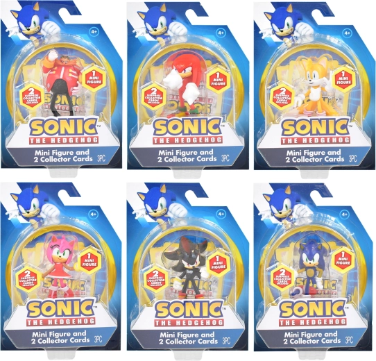 Sonicu minifiguur koos 2 kogumiskaardiga