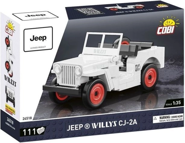 Cobi Youngtimer Jeep Willys CJ-2A ehituskomplekt 1:35 (111 detaili)