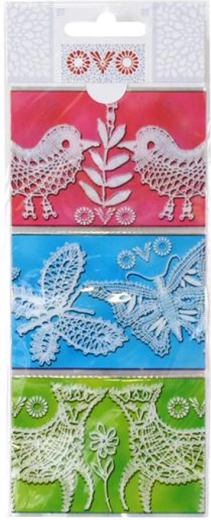 Shrink sleeves for Easter eggs Lace, 9 pcs
