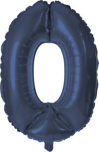 Foil Balloon Number 0 30 cm Blue TORO