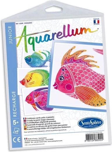 Sentosphere watercolor painting picture set junior fish