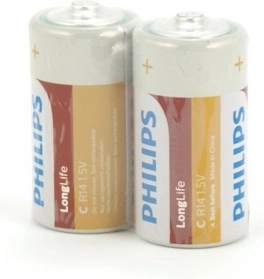 Tsinkkloriidakuivpatarei Philips C R14 1,5 V