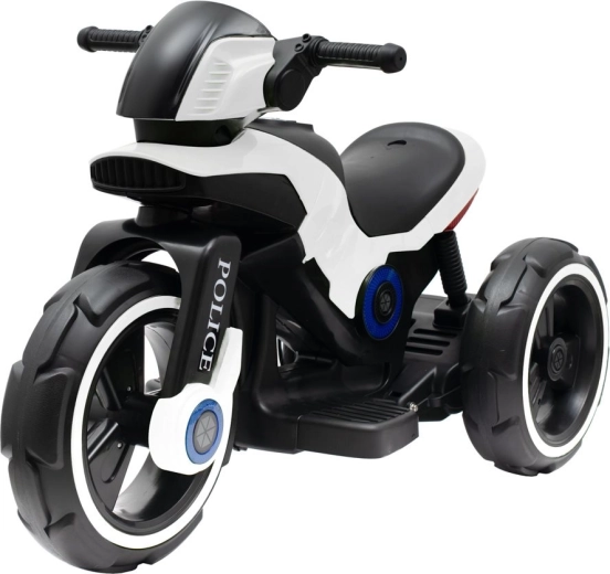 Laste elektriline mootorratas BABY MIX Police valge