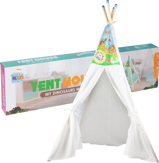 Laste teepee-telk elevandikesega