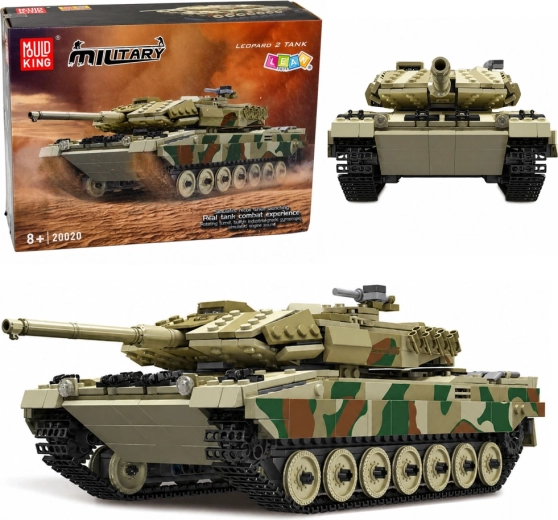 RC ehituskomplekt kaugjuhtimisega tank Leopard (1100 osa)