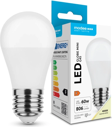 Modee LED-pirn Globe Mini G45 8,5 W E27 806 lm neutraalne valge