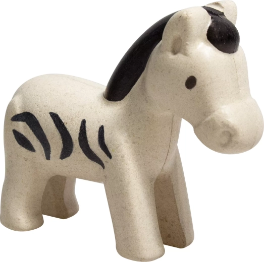 PlanToys wooden zebra figurine
