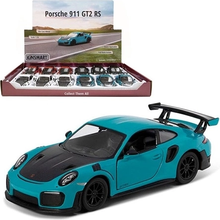 Tagasitõmbemehhanismiga metallmudel Porsche 911 GT2 RS - 1 tk