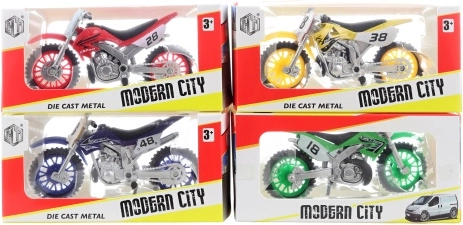 Metal motorcycle in a box - 1 piece