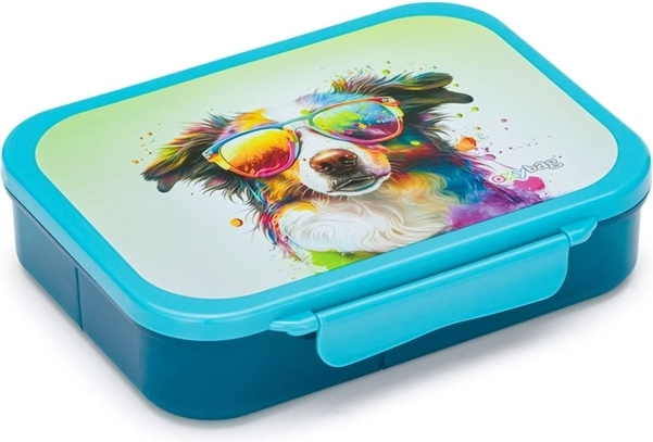 Snack box with compartments Crazy Animals – Dog