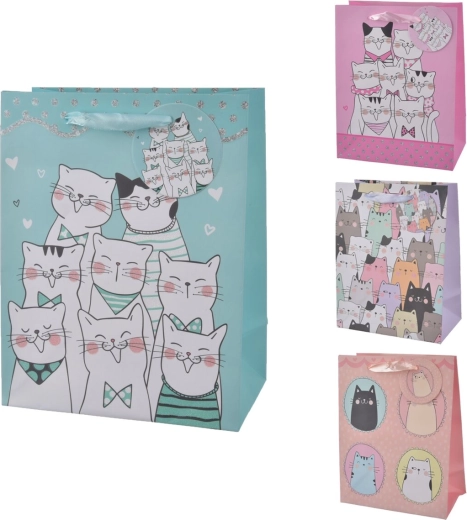 Kinkekott CAT 18 × 10 × 23 cm (mix 4 motiivi)