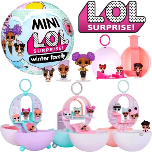 Mini L.O.L. Surprise talvine mini-pere – lumekera nukkudega, 2. seeria