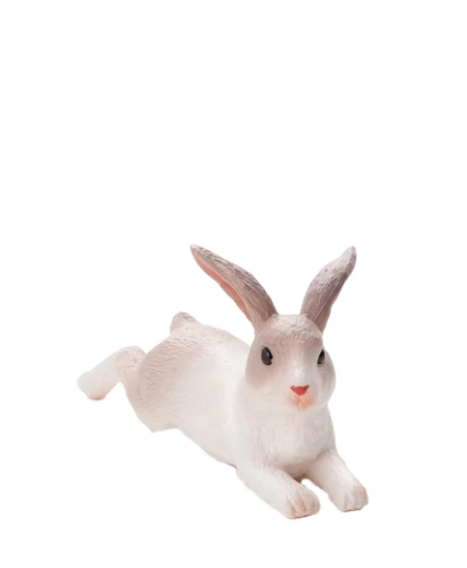 MOJO Lying Rabbit – realistic plastic figurine