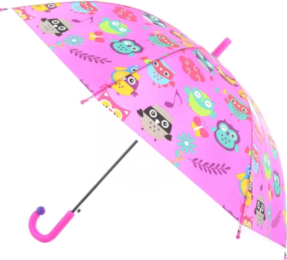 Cheerful owl print in several color variants