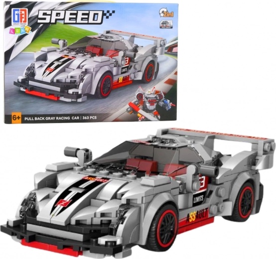 2-in-1 Building Set: Car and Robot, 363 Pieces