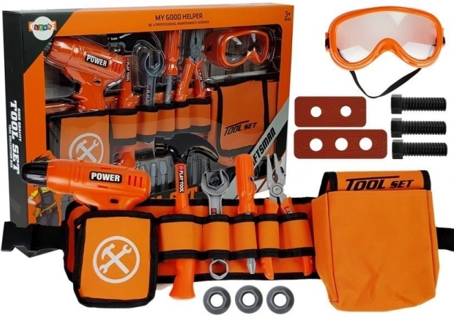 Kids’ DIY set with belt and drill
