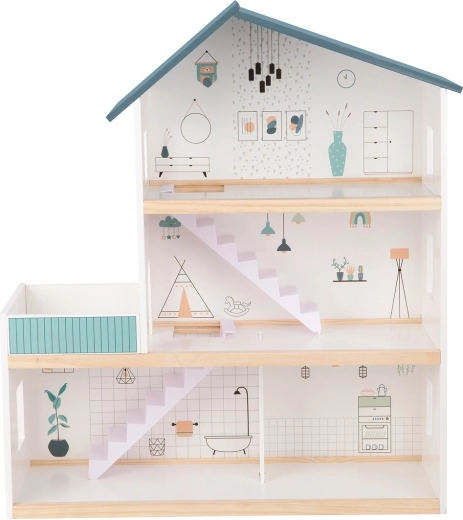 Avatud kolmekorruseline disain hõlpsaks ligipääsuks