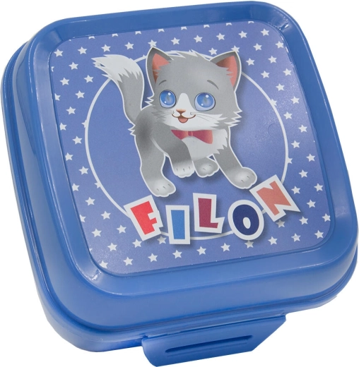Suupistekarp klõpslukuga 12,5 × 12,5 × 8 cm – plastik, värvivalik