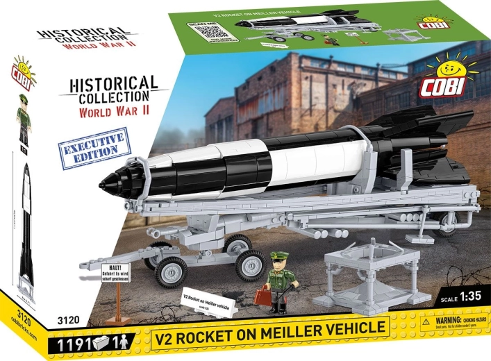 Cobi Historical Collection Teine maailmasõda rakett V2 Meilleri šassiil, Executive Edition