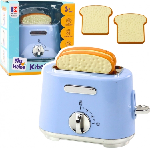 Kids' Kitchen Toaster with Pop-Up Toast – Blue