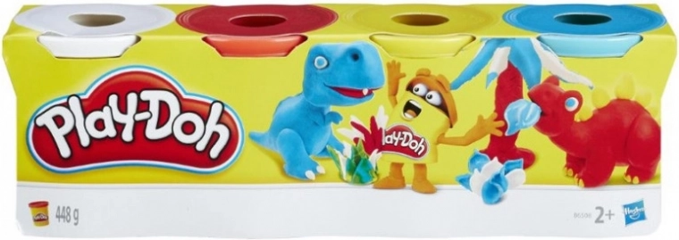 Play-Doh voolimismass, 4 topsi, 448 g – Dinosaurused