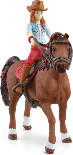 Schleich horse club riding set hannah and cayenne with a movable figure