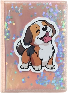 Dog Sequin Notebook