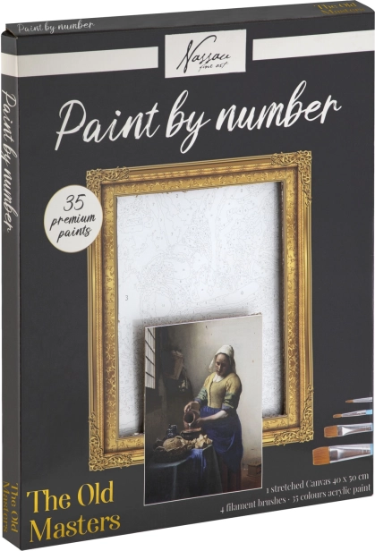 Numbrite järgi maalimine lõuendil Milk Made 40 × 50 cm