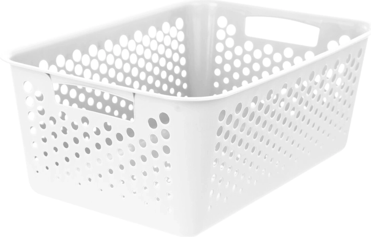 Hoiukorv UH Art valge 36,5 × 25,5 × 14,5 cm