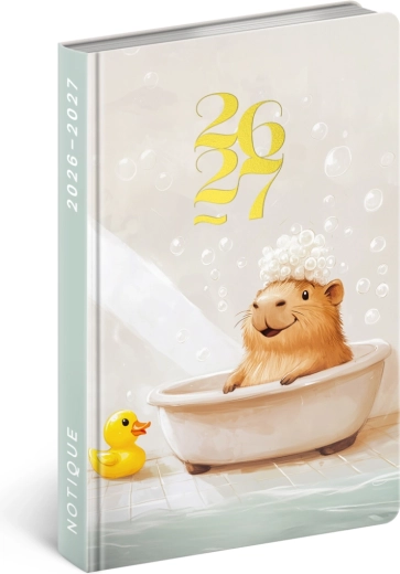 Notique 18-month planner Petito Capybara 2026/2027, 11 × 16 cm