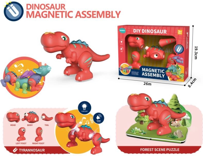 Interactive Tyrannosaurus Rex Dinosaur with Light and Sound