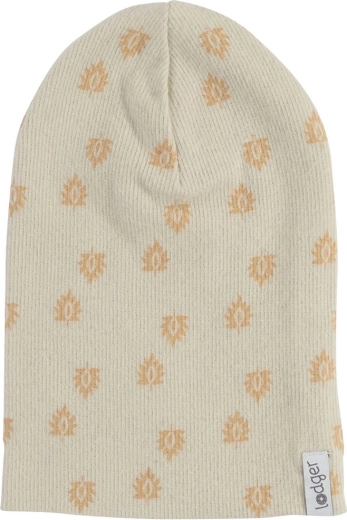 Lodger puuvillane soonikkoes müts Beanie Print Rib Birch (1–2 aastat)