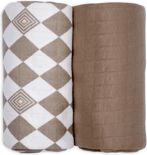 Lodger swaddler solid matcha buffalo, 2 tk 110 × 110 cm