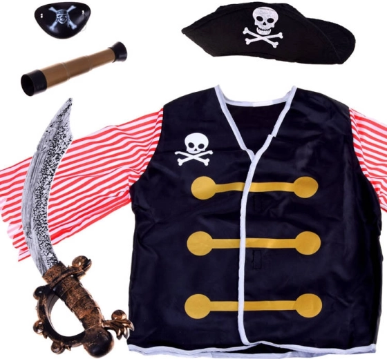 Kids’ Pirate Costume with Sword and Accessories