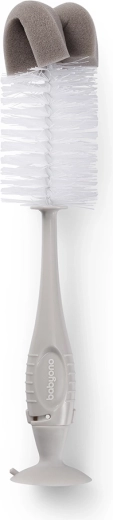 BabyOno 2-in-1 pudel- ja lutipuhastushari iminapaga, hall
