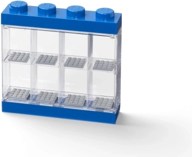 LEGO kollektsionääride vitriinkarp 8 minifiguurile, sinine