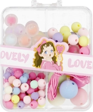 Colorful and pastel beads for creative jewelry