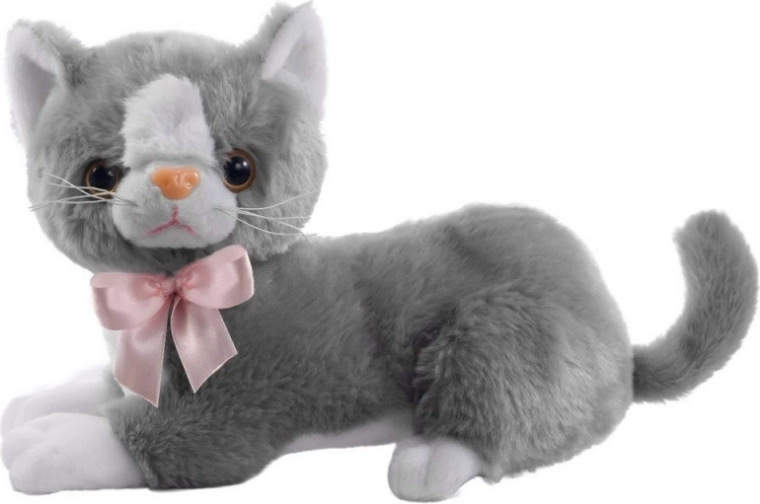 Plüüsist hall kass Flico lipsuga 34 cm