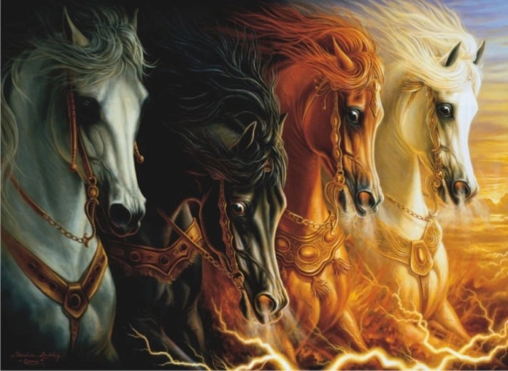 Puzzle Four Horses of the Apocalypse 1000 Pieces
