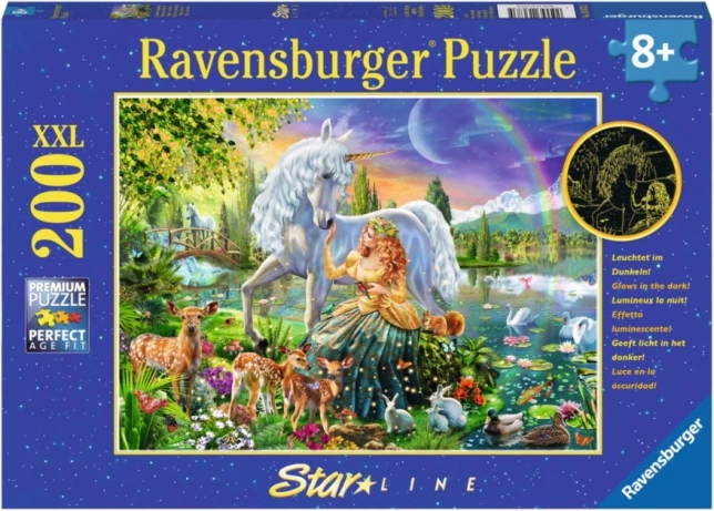 Glowing Puzzle Ravensburger Magical Beauty XXL 200 Pieces